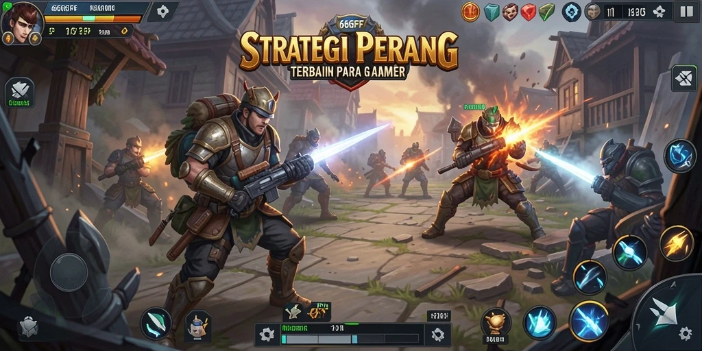 Gameplay mendebarkan dalam pertempuran strategi yang intens.