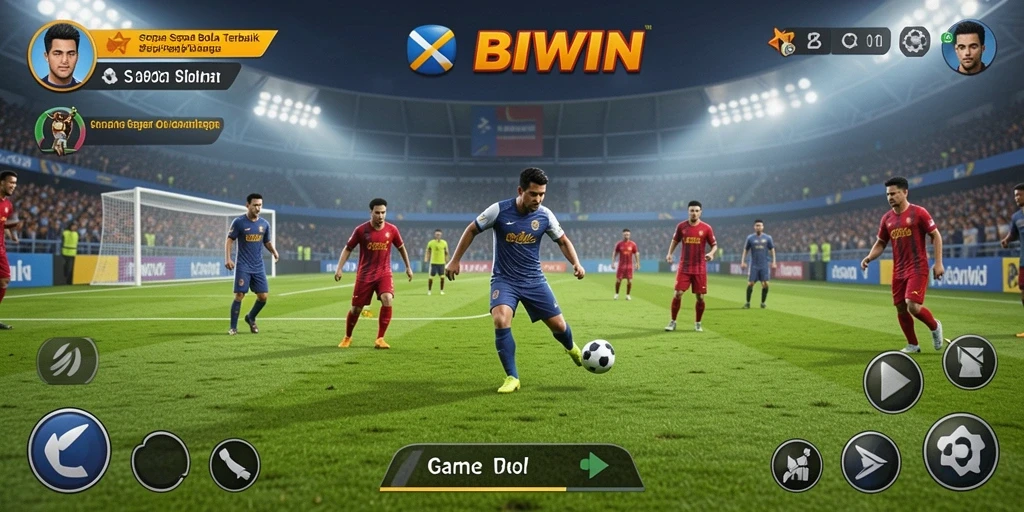 Screenshot gameplay BIWIN yang menunjukkan aksi seru di lapangan.