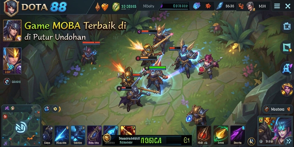 Tampilan gameplay DOTA88 yang seru dan mengasyikkan.
